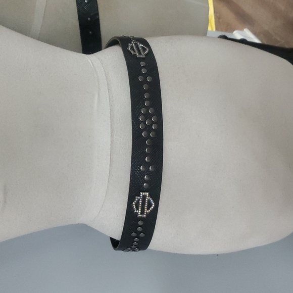 HARLEY DAVIDSON STUDDED SNAKE BELT BLINGED OUT SIZE SMALL 37\